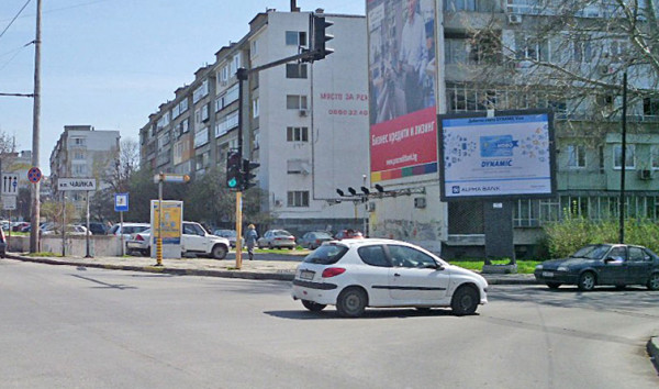 74. ul. Nikola Vaptsarov / crossroad with bul. 8-mi Primorski Polk - Cherno more Stadium_towards bul. Knyaz Boris, Sports Hall