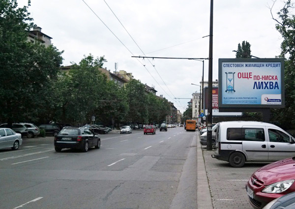 135-1. ul. Gurko - after crossroad bul. Evlogi Georgiev_towards BSFS