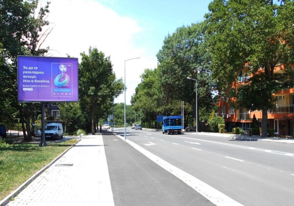 1-2. Primorsko entrance from Burgas - bul. Saedinenie_towards Burgas